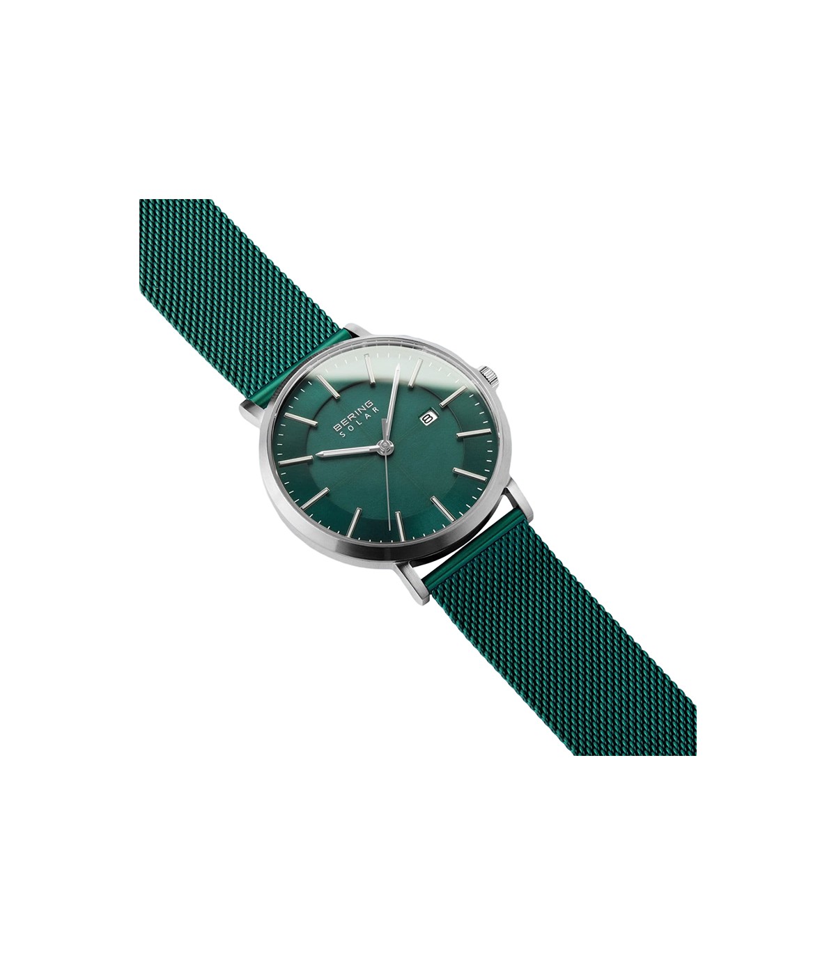 Bering Watch Man - Solar Time and Date 39mm Green - 0