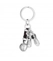 Uno de 50 Unisex Keychain - Classics 2010 in Silver Metal with Ball and Shoes