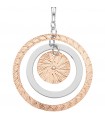 Boccadamo Women's Necklace - Mediterranean Magic Circle with Rose Gold Maxi Pendant and Central Crystal