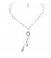 Collana Boccadamo da Donna - Romantica in Argento 925% con Pendenti in Pavè di Zirconi