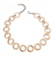 Boccadamo Women's Necklace - Magic Circle Mediterranea Rose Gold with Circular Links