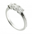 Chimento Women's Ring - Trilogy in 18K White Gold with 0.45 Ct Diamonds