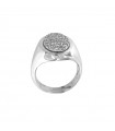 Picca ring in white gold and diamonds for woman - 0