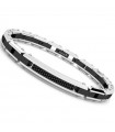 Zancan Men's Bracelet - Hi-Teck in 316L Steel with Central Plate in Carbon Fiber