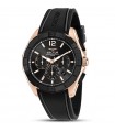 Sector Men's Watch - 790 Chronograph and Date 42mm Black with Rose Gold details