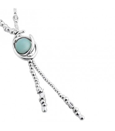 UNO de 50 Necklace FULL MOON NECKLACE with Dual Moon Pendant & Amazonite Stone high quality