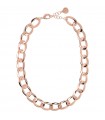 Bronzallure Women's Necklace - Very High with Oval Chain and Rose Gold Extender