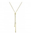 Chimento Woman's Necklace - Bamboo Flirt in 18k Yellow Gold with White Diamonds 0.16 carat - 0