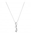 Chimento Woman's Necklace - in 18k White Gold with Pendant and 0.28 carat Natural Diamonds - 0