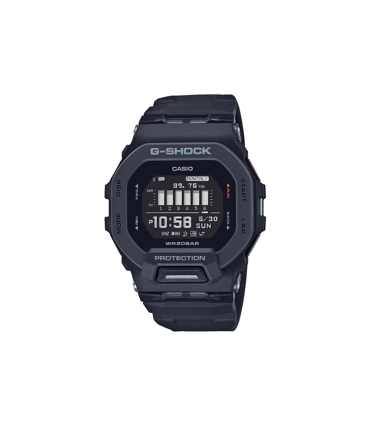 Casio Watch G Squad Multifunction 45mm Black Bluetooth GBD2001ER