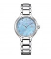 Citizen Woman's Watch - Lady Eco-Drive 32mm Super Titanium Blue Nacre with Natural Diamonds - 0