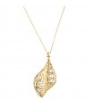 Lorenzo Ungari Woman Necklace - Stardust in 18K Yellow Gold with Pendant and White Zircons - 0