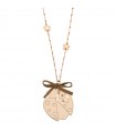 Rue Des Mille Woman's Necklace - Shamrocks and Ladybug Pendant L - 0