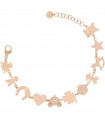 Rue Des Mille Women's Bracelet - Set in 925% Silver Rose Gold with Various Elements