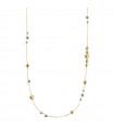Rue Des Mille Women's Necklace - Starball Gold with Pearls, Spheres and Hearts