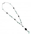 Chirico necklace with black onyx for woman - 0