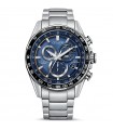 Citizen Men's Watch - Radio Controlled Eco-Drive 43mm Blue Chronograph - 0