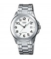 Casio Men's Watch - Collection Time and Date Silver 38 mm White