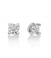 Orecchini Miluna - Premium Diamonds Punto Luce in Oro Bianco 18 con Diamanti Naturali