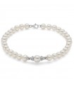 Miluna Woman's Bracelet - with Oriental Pearls and Natural Diamonds - 0