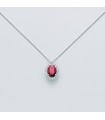 MILUNA NECKLACE WITH RUBY AND DIAMONDS - 0