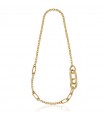 Unoaerre Women's Necklace - Square Long Gold Chain