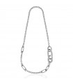 Unoaerre Women's Necklace - Square Long Silver 925% White Chain