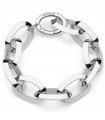 Unoaerre Women's Bracelet - Classic 925% White Silver with Oval Forzatina Chain