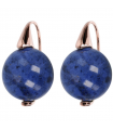 Bronzallure Women's Earrings - Alba Eleganza Pendants with Blue Dumortierite