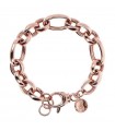 Bronzallure Women's Bracelet - Rose Gold Purity with Rolò Chain