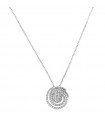 Davite & Delucchi Woman's Necklace - White Gold Pendant with Natural Diamonds - 0