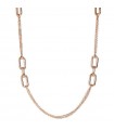 Bronzallure Women's Necklace - Long Chanel Purity with Oval Details