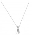 Davite & Delucchi Woman's Necklace - White Gold Pendant with Natural Diamonds - 0