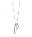 Davite & Delucchi Woman Necklace - in White Gold with Natural Diamonds - 0