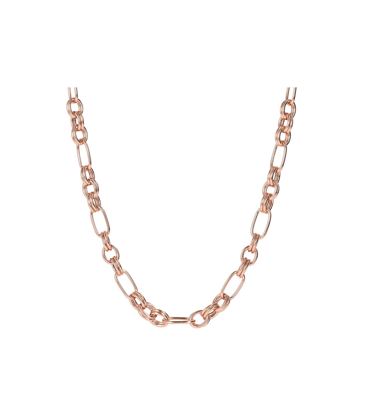 Figaro Chain Necklace - Rose Gold