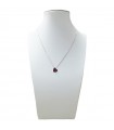 Davite & Delucchi Woman's Necklace with Rubies Heart - 0