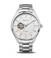 Orologio Bering da Uomo - Automatic Solo Tempo Silver 43mm con Fondello in Vetro