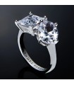 Chiara Ferragni Ring Woman - Princess Silver with White Zircons - 12 - 0
