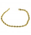 Chimento Bracelet - Tradition Gold Accents in 18K Yellow Gold with 19cm Square Links - 0