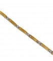 Zancan Men's Bracelet - Hi-Teck in 316L Steel with Yellow Gold PVD Treatment