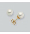 Miluna Woman's Earrings - in 18K Yellow Gold and Freshwater Pearls 4.5 - 5 mm - 0