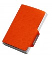 Mondraghi Men's Wallet - Saffiano in Orange Leather - 0