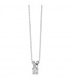 Miluna Necklace - Premium Diamonds Solitaire in 18k White Gold with Natural Diamonds - 0