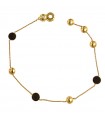 Bracciale Chimento - Sigilli in Oro Giallo 18 carati con Onice Nero 21,5 cm