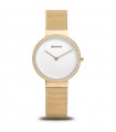 Bering Women's Watch - Classic Solo Tempo Gold 38mm with Crystals