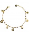 Rue Des Mille Women's Bracelet - Gipsy Chic Tierra Chained with Charms and Mixed Stones