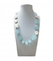Della Rovere Necklace with Pearls and Aquamarine for Women