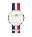 Orologio Daniel Wellington Classic - Cambridge Blu Rosso 40mm Bianco