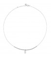 Rue Des Mille Necklace for Woman - I Sogni Son Desideri in Rhodium Plated 925% Silver with Dots and Girl