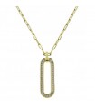 Chimento Women's Necklace - X-Tend in 18K Yellow Gold with White Diamonds 45cm - 0